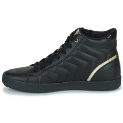 Chaussures Femme Baskets montantes Geox D BLOMIEE E Noir -Baskets mode Soldes 22643041 500 D