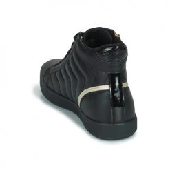 Chaussures Femme Baskets montantes Geox D BLOMIEE E Noir -Baskets mode Soldes 22643041 500 E