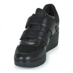 Chaussures Femme Baskets basses Geox D ILDE C Noir -Baskets mode Soldes 22643043 500 C
