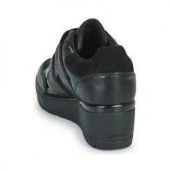 Chaussures Femme Baskets basses Geox D ILDE C Noir -Baskets mode Soldes 22643043 500 E