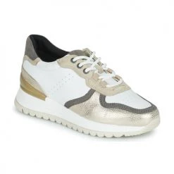 Chaussures Femme Baskets basses Geox D DESYA A Blanc / Beige