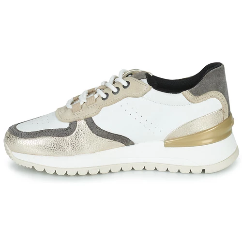 Chaussures Femme Baskets basses Geox D DESYA A Blanc / Beige 4 Chaussures Femme Baskets basses Geox D DESYA A Blanc / Beige – Image 4