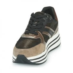 Chaussures Femme Baskets basses Geox D KENCY B Bronze / Beige -Baskets mode Soldes 22643071 500 C