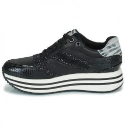 Chaussures Femme Baskets basses Geox D KENCY B Noir -Baskets mode Soldes 22643072 500 D