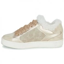 Chaussures Femme Baskets basses Geox D LEELU' A Doré -Baskets mode Soldes 22643073 500 D