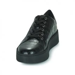 Chaussures Femme Baskets basses Geox D SKYELY C Noir -Baskets mode Soldes 22643077 500 C