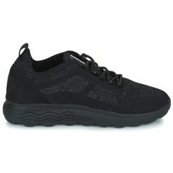 Chaussures Femme Baskets basses Geox D SPHERICA A Noir -Baskets mode Soldes 22643078 500 B
