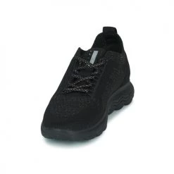 Chaussures Femme Baskets basses Geox D SPHERICA A Noir -Baskets mode Soldes 22643078 500 C