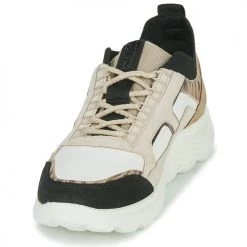 Chaussures Femme Baskets basses Geox D SPHERICA C Beige -Baskets mode Soldes 22643082 500 C