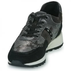 Chaussures Femme Baskets basses Geox D TABELYA A Gris / Noir -Baskets mode Soldes 22643084 500 C