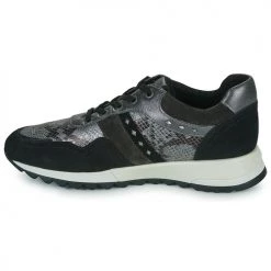 Chaussures Femme Baskets basses Geox D TABELYA A Gris / Noir -Baskets mode Soldes 22643084 500 D