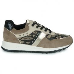 Chaussures Femme Baskets basses Geox D TABELYA A Beige / Marron -Baskets mode Soldes 22643085 500 B