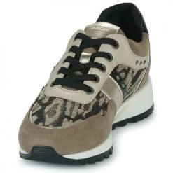 Chaussures Femme Baskets basses Geox D TABELYA A Beige / Marron -Baskets mode Soldes 22643085 500 C