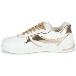 Chaussures Femme Baskets basses Geox D JAYSEN Blanc / Doré -Baskets mode Soldes 22643136 500 D