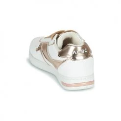 Chaussures Femme Baskets basses Geox D JAYSEN Blanc / Doré -Baskets mode Soldes 22643136 500 E
