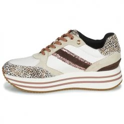 Chaussures Femme Baskets basses Geox D KENCY Beige -Baskets mode Soldes 22643137 500 D