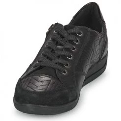 Chaussures Femme Baskets basses Geox D MYRIA Noir -Baskets mode Soldes 22643138 500 C