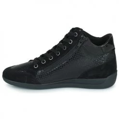 Chaussures Femme Baskets montantes Geox D MYRIA Noir -Baskets mode Soldes 22643139 500 D