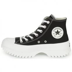 Chaussures Femme Baskets montantes Converse Chuck Taylor All Star Lugged 2.0 Foundational Canvas Noir -Baskets mode Soldes 22654893 500 D