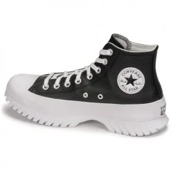 Chaussures Femme Baskets montantes Converse Chuck Taylor All Star Lugged 2.0 Leather Foundational Leather Noir -Baskets mode Soldes 22654896 500 D