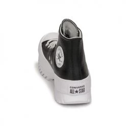 Chaussures Femme Baskets montantes Converse Chuck Taylor All Star Lugged 2.0 Leather Foundational Leather Noir -Baskets mode Soldes 22654896 500 E