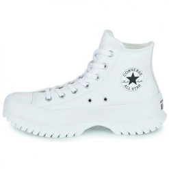 Chaussures Femme Baskets montantes Converse Chuck Taylor All Star Lugged 2.0 Leather Foundational Leather Blanc -Baskets mode Soldes 22654897 500 D