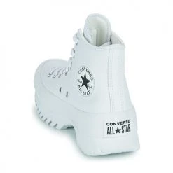 Chaussures Femme Baskets montantes Converse Chuck Taylor All Star Lugged 2.0 Leather Foundational Leather Blanc -Baskets mode Soldes 22654897 500 E