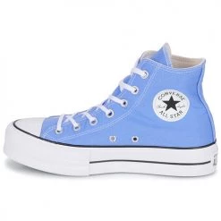 Chaussures Femme Baskets montantes Converse Chuck Taylor All Star Lift Canvas Seasonal Color Bleu -Baskets mode Soldes 22654904 500 D