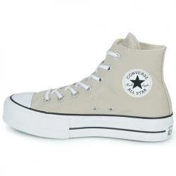 Chaussures Femme Baskets montantes Converse Chuck Taylor All Star Lift Canvas Seasonal Color Beige -Baskets mode Soldes 22654905 500 D