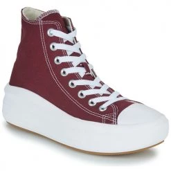 Chaussures Femme Baskets montantes Converse Chuck Taylor All Star Move Canvas Platform Seasonal Color Bordeaux