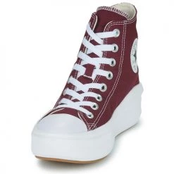 Chaussures Femme Baskets montantes Converse Chuck Taylor All Star Move Canvas Platform Seasonal Color Bordeaux -Baskets mode Soldes 22654906 500 C