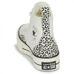 Chaussures Femme Baskets montantes Converse Chuck Taylor All Star Lift Animalier Blanc / Noir -Baskets mode Soldes 22654916 500 E