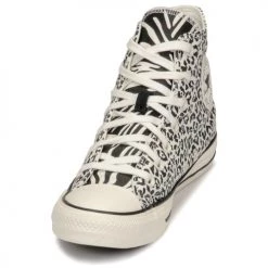 Chaussures Femme Baskets montantes Converse Chuck Taylor All Star Animalier Blanc / Noir -Baskets mode Soldes 22654917 500 C