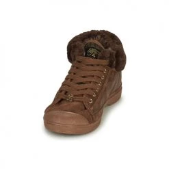Chaussures Femme Baskets montantes Le Temps des Cerises BASIC 03 Marron -Baskets mode Soldes 22685545 500 C