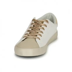 Chaussures Femme Baskets basses Le Temps des Cerises SOHO Blanc / Beige / Doré -Baskets mode Soldes 22685546 500 C