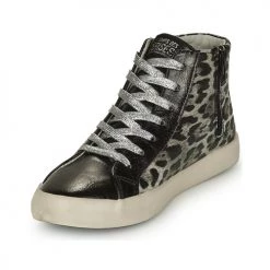 Chaussures Femme Baskets montantes Le Temps des Cerises SOHO Gris / Noir -Baskets mode Soldes 22685550 500 C