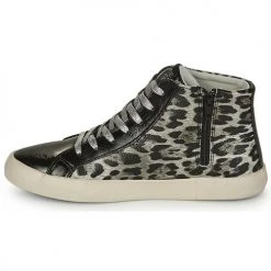 Chaussures Femme Baskets montantes Le Temps des Cerises SOHO Gris / Noir -Baskets mode Soldes 22685550 500 D