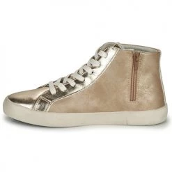 Chaussures Femme Baskets montantes Le Temps des Cerises SOHO Doré -Baskets mode Soldes 22685551 500 D