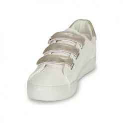 Chaussures Femme Baskets basses Le Temps des Cerises VIC Blanc / Doré -Baskets mode Soldes 22685553 500 C