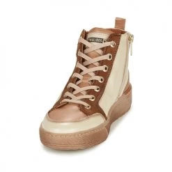Chaussures Femme Baskets montantes Pikolinos VITORIA Ecru / Marron -Baskets mode Soldes 22718181 500 C