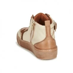 Chaussures Femme Baskets montantes Pikolinos VITORIA Ecru / Marron -Baskets mode Soldes 22718181 500 E