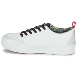 Chaussures Femme Baskets basses Desigual STREETMICKEY CRACK Blanc / Noir -Baskets mode Soldes 22735740 500 D