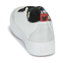 Chaussures Femme Baskets basses Desigual STREETMICKEY CRACK Blanc / Noir -Baskets mode Soldes 22735740 500 E