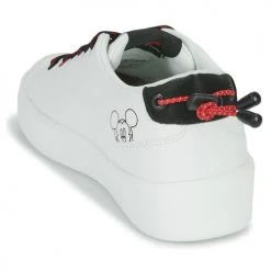 Chaussures Femme Baskets basses Desigual FANCY MICKEY Blanc / Noir -Baskets mode Soldes 22735742 500 E