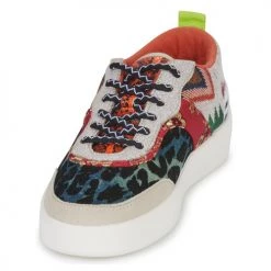 Chaussures Femme Baskets basses Desigual FANCY CRAZY PATCH Multicolore -Baskets mode Soldes 22735744 500 C