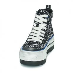 Chaussures Femme Baskets montantes Desigual SHOES CRUSH ARTE Noir / Blanc -Baskets mode Soldes 22735750 500 C