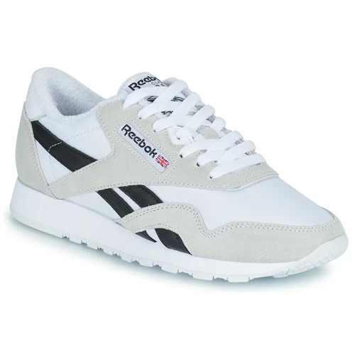 Chaussures Baskets basses Reebok Classic CL NYLON Blanc / Noir 1 Chaussures Baskets basses Reebok Classic CL NYLON Blanc / Noir