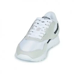 Chaussures Baskets basses Reebok Classic CL NYLON Blanc / Noir 7 Chaussures Baskets basses Reebok Classic CL NYLON Blanc / Noir -Baskets mode Soldes 22753030 500 C