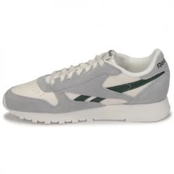 Chaussures Baskets basses Reebok Classic CLASSIC LEATHER Beige / Bleu -Baskets mode Soldes 22753031 500 D