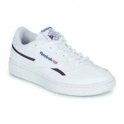 Chaussures Baskets basses Reebok Classic CLUB C 85 VEGAN Blanc / Bleu / Rouge